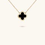 CLOVER | BLACK NECKLACE