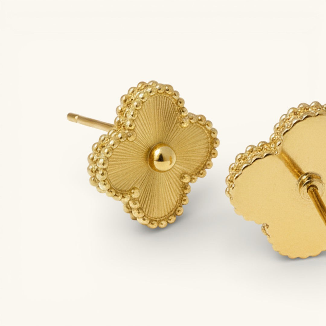 Clover Earrings Gold