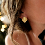 Clover Earrings Gold