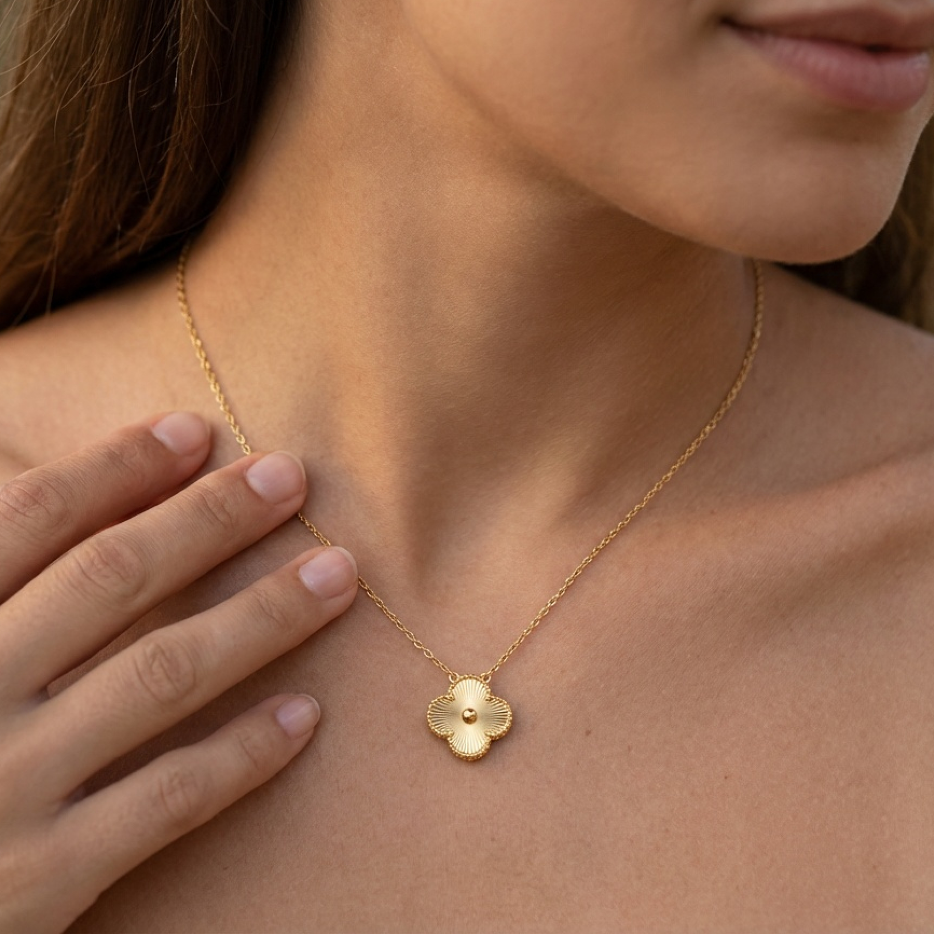 Clover Gold Necklace