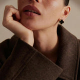 Clover Black Earrings